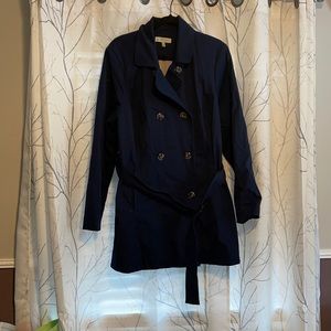 Navy Blue Trench Coat